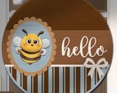 Bee svg Door Hanger SVG, Farmhouse front door decor SVG, Honey bee SVG, Layered Laser Cut File, Cricut svg Instant download