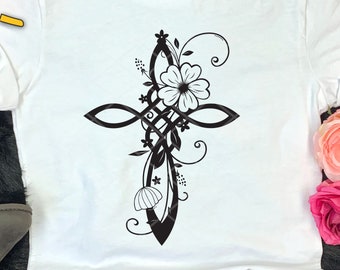 Download Floral Cross Svg Etsy