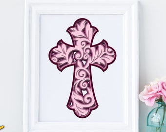 Download 3d Cross Svg Etsy