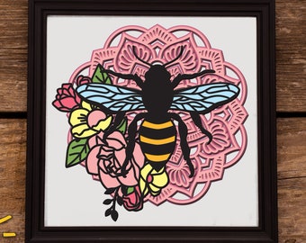 Free Free Bee Layered Mandala 793 SVG PNG EPS DXF File