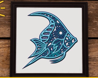 Download 3d Layered Fish Svg Etsy