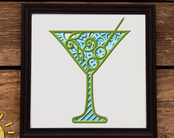 Download Cocktail Mandala Svg Etsy