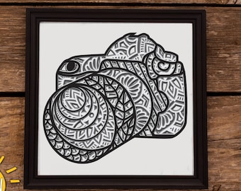 Download Mandala Camera Svg Etsy
