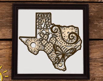 Download Texas Mandala Etsy