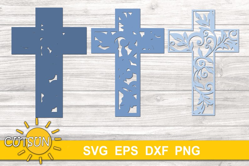 Download 3D Layered Cross SVG mini bundle Multilayered Cross Floral ...