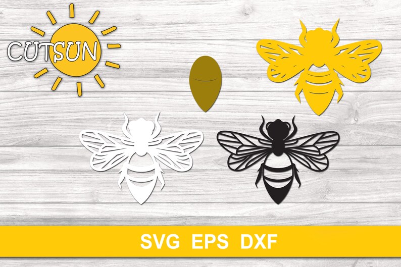 Free Free Layered Bee Svg 839 SVG PNG EPS DXF File