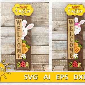 Interchangeable Vertical Porch Leaner SVG Bundle | Interchangeable ...