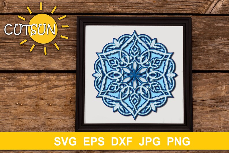 Download Mandala SVG Layered 3D Mandala SVG 5 layers | Etsy