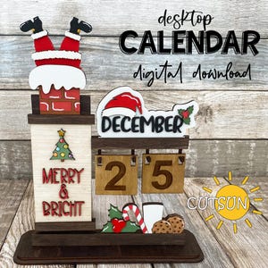 Lot de calendriers interchangeables SVG Pack de démarrage calendrier éternel 12 mois Fichier découpé au laser Calendrier de bureau svg