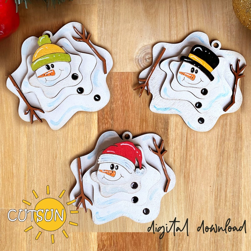 Melted Snowman - Etsy