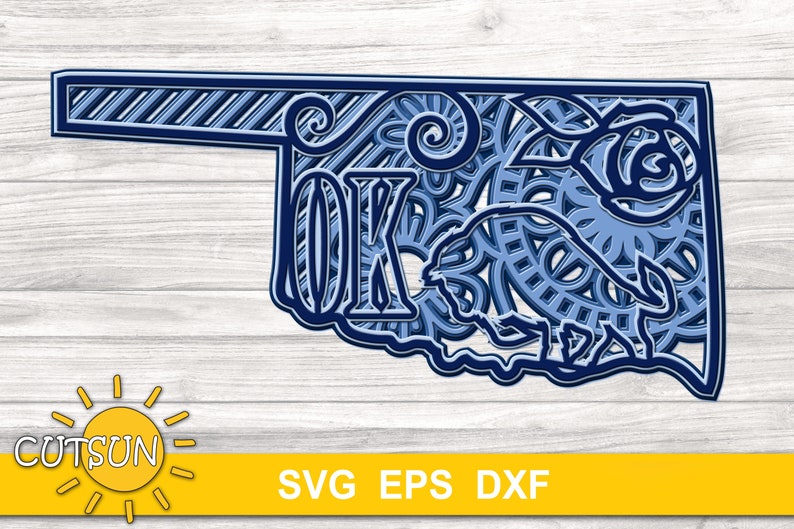 Download Layered Michigan Mandala Svg Free For Silhouette Layered Svg Cut File