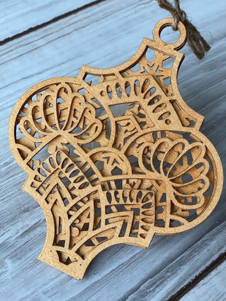 Download 3D layered Arabesque Tile Christmas ornaments SVG bundle of 12 | Etsy