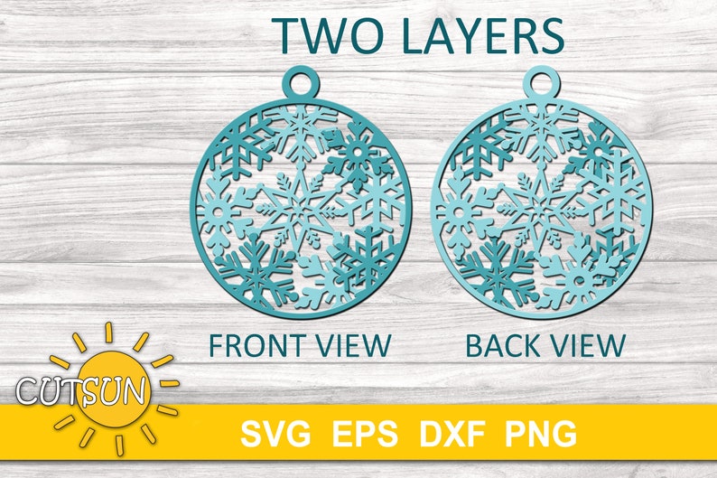 Download 3D layered Snowflakes Christmas ornaments SVG bundle of 15 ...