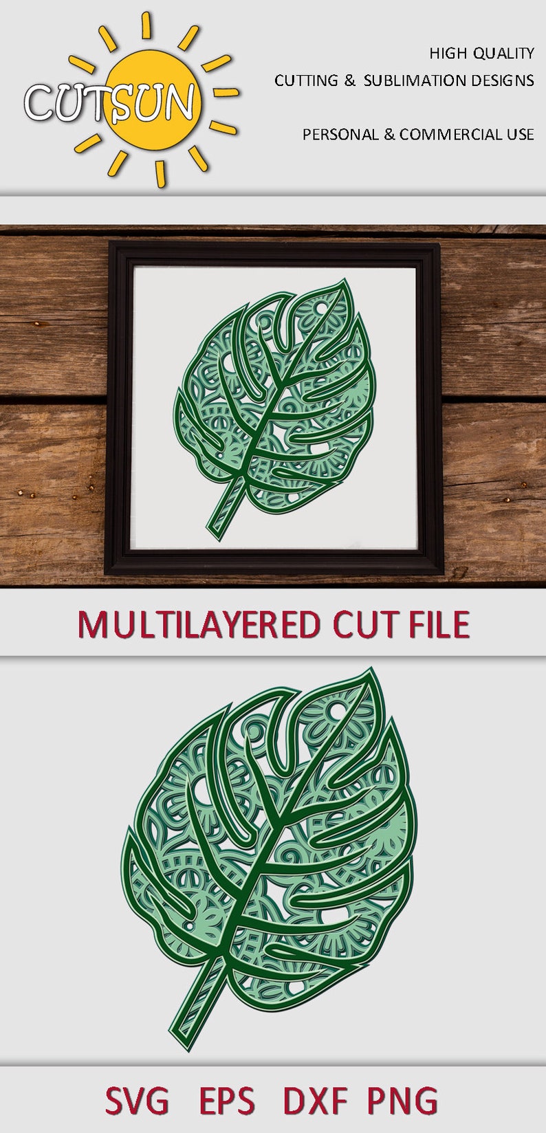 Free Layered Leaf Svg 661 SVG PNG EPS DXF File