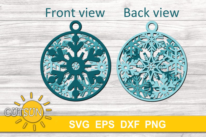 Download 3D layered Snowflakes Christmas ornaments SVG bundle of 15 ...