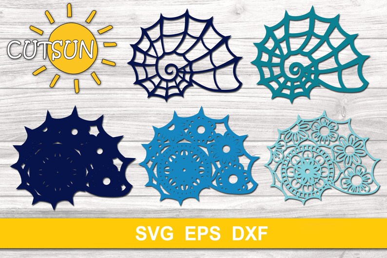 Download 3D Layered Mandala Sea shell SVG 5 layers cut file | Etsy