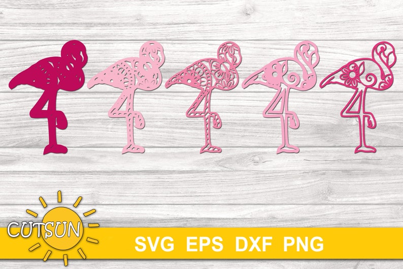 Download 3D Flamingo Layered Mandala SVG file | Etsy