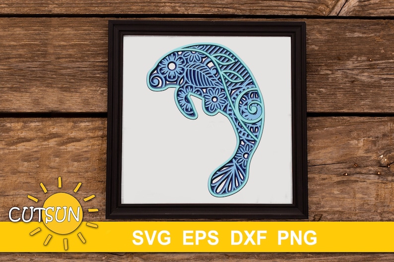 Download Silhouette Commercial Use Glowforge 3d Layered Mandala Manatee Svg 5 Layers Cut File Glowforge Svg 3d Layered Dxf Laser Cut Cricut Craft Supplies Tools Embellishments Vadel Com