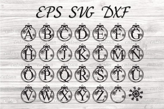 Download Christmas Ornaments Letters Svg Bundle Christmas Svg Bundle Etsy
