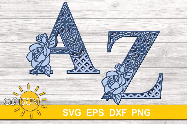 Free Free 240 Layered Mandala Letters SVG PNG EPS DXF File