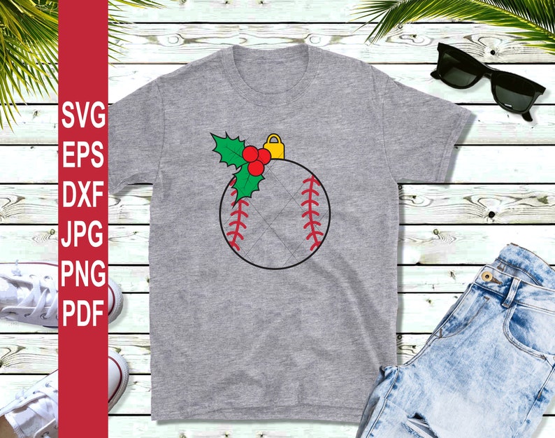 Download Baseball SVG Christmas ornament SVG Christmas clipart SVG ...