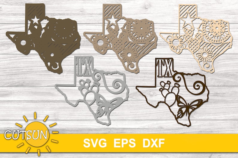 Download Layered 3D Mandala Texas state SVG 5 layers | Etsy