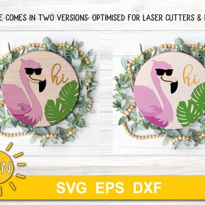 Summer Door Hanger SVG Bundle Glowforge Laser Cut File Cricut SVG ...
