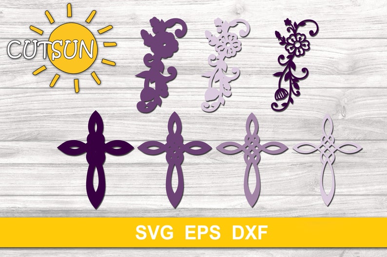Download 3D Layered Cross SVG Multilayered Cross Floral SVG | Etsy