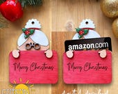 Mrs Claus Gift Card Holder SVG | Christmas Gift Card Holder | Christmas Decor SVG | Ornament Laser Cut File | Holiday SVG