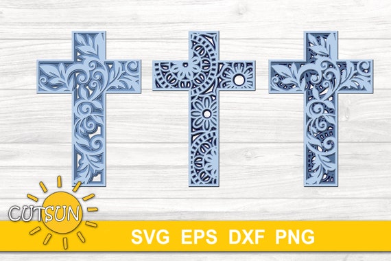 Download Glowforge Svg Multilayered Cross Floral Svg 3d Layered Cross Svg Mini Bundle Laser Cut File Layered Mandala Cross Svg Scrapbooking Craft Supplies Tools Jewellerymilad Com