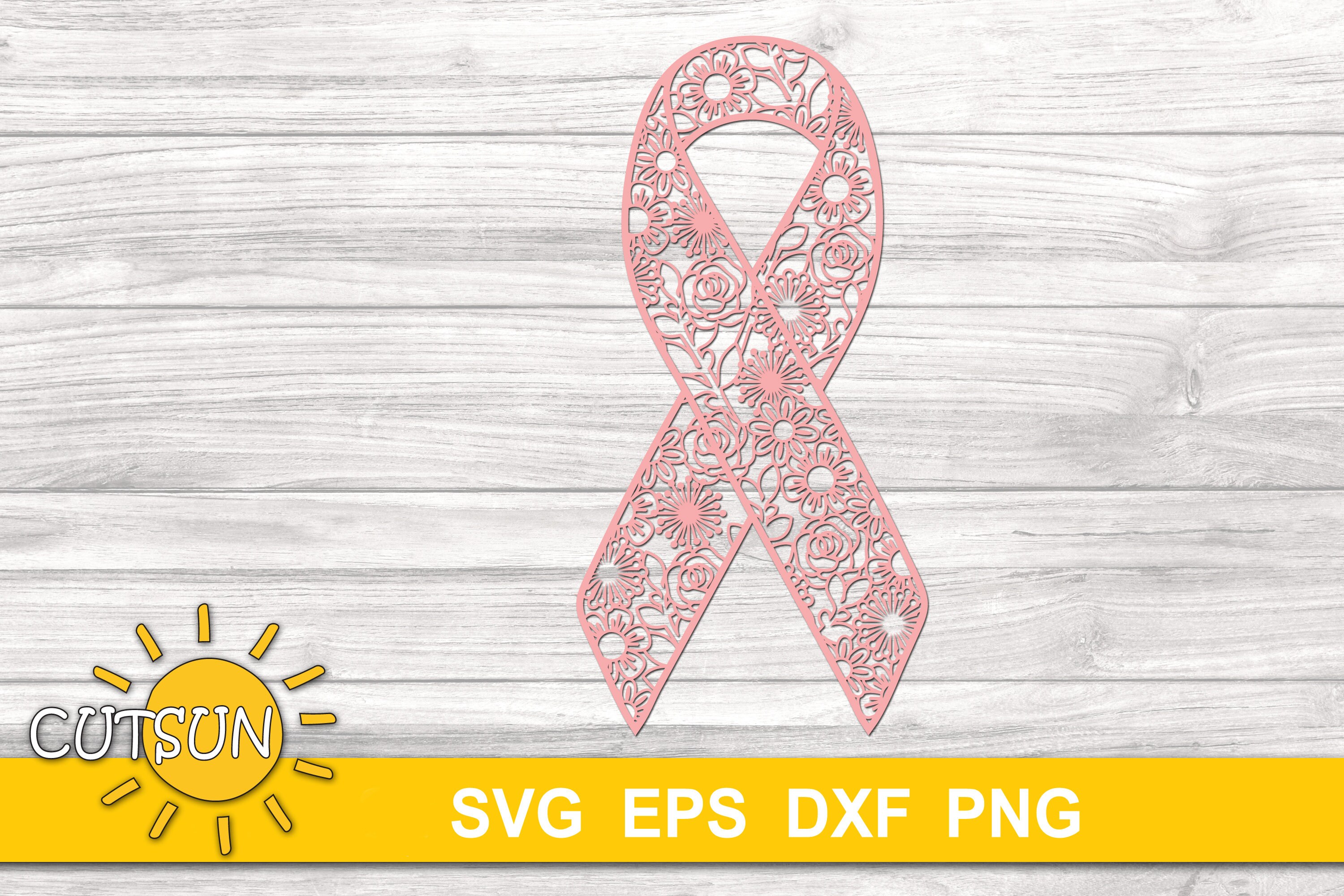 Multiple Pink Ribbon Svg Pink Ribbon Svg Floral Pink Ribbon Svg Breast Cancer Svg - Etsy