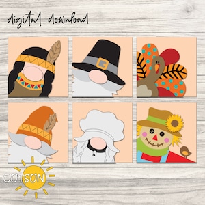 Fall Leaning signs SVG Bundle Thanksgiving Square signs SVG Fall svg Thanksgiving svg Laser cut files Glowforge svg