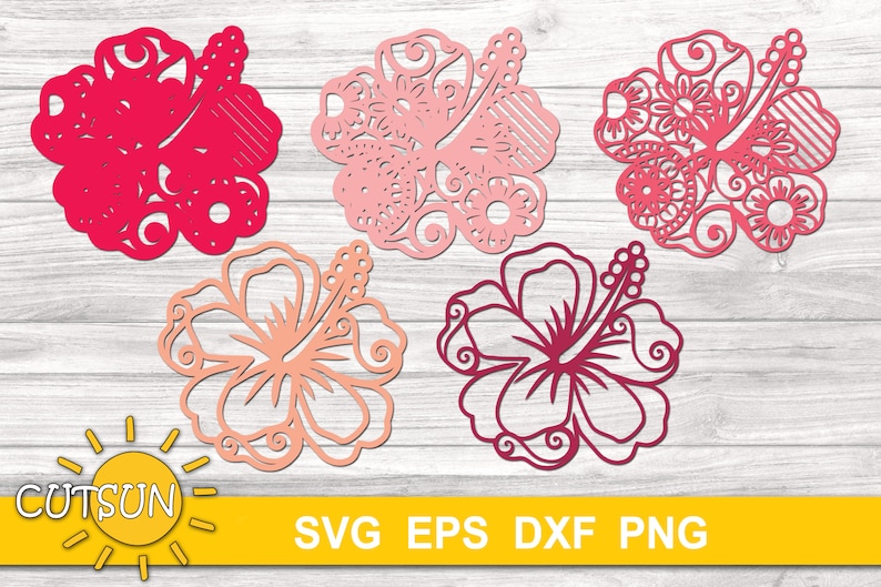 Download 3D Hibiscus Layered Mandala SVG file | Etsy