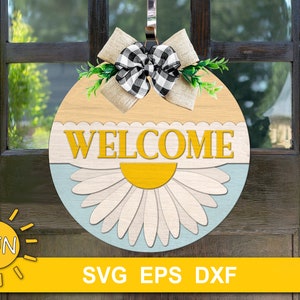 Summer Door Hanger SVG Bundle Glowforge Laser Cut File Cricut SVG ...