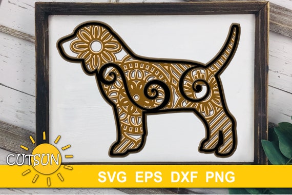 Download 3d Layered Dog Beagle Svg 5 Layers Cut File Etsy