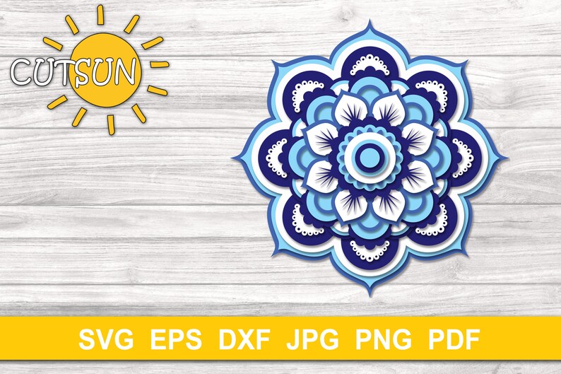 Download 3D Apple Mandala Svg For Crafters - Layered SVG Cut File