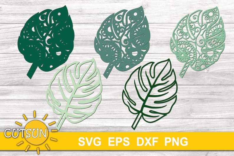 Download 3D Tropical Leaf Layered Mandala SVG file | Etsy