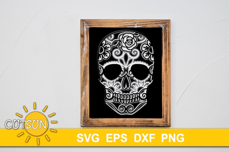 Download 3D Sugar Skull Layered Mandala SVG file / Halloween ...