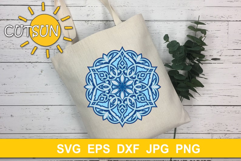 Download Mandala SVG Layered 3D Mandala SVG 5 layers | Etsy
