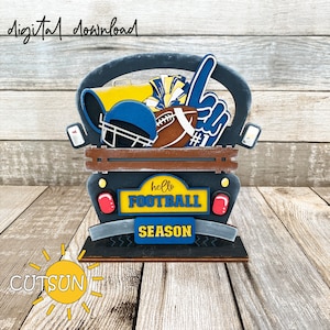 Module complémentaire football SVG pour camion de ferme interchangeable / brouette de jardin SVG Bonjour football saison SVG fichier découpé au laser SVG