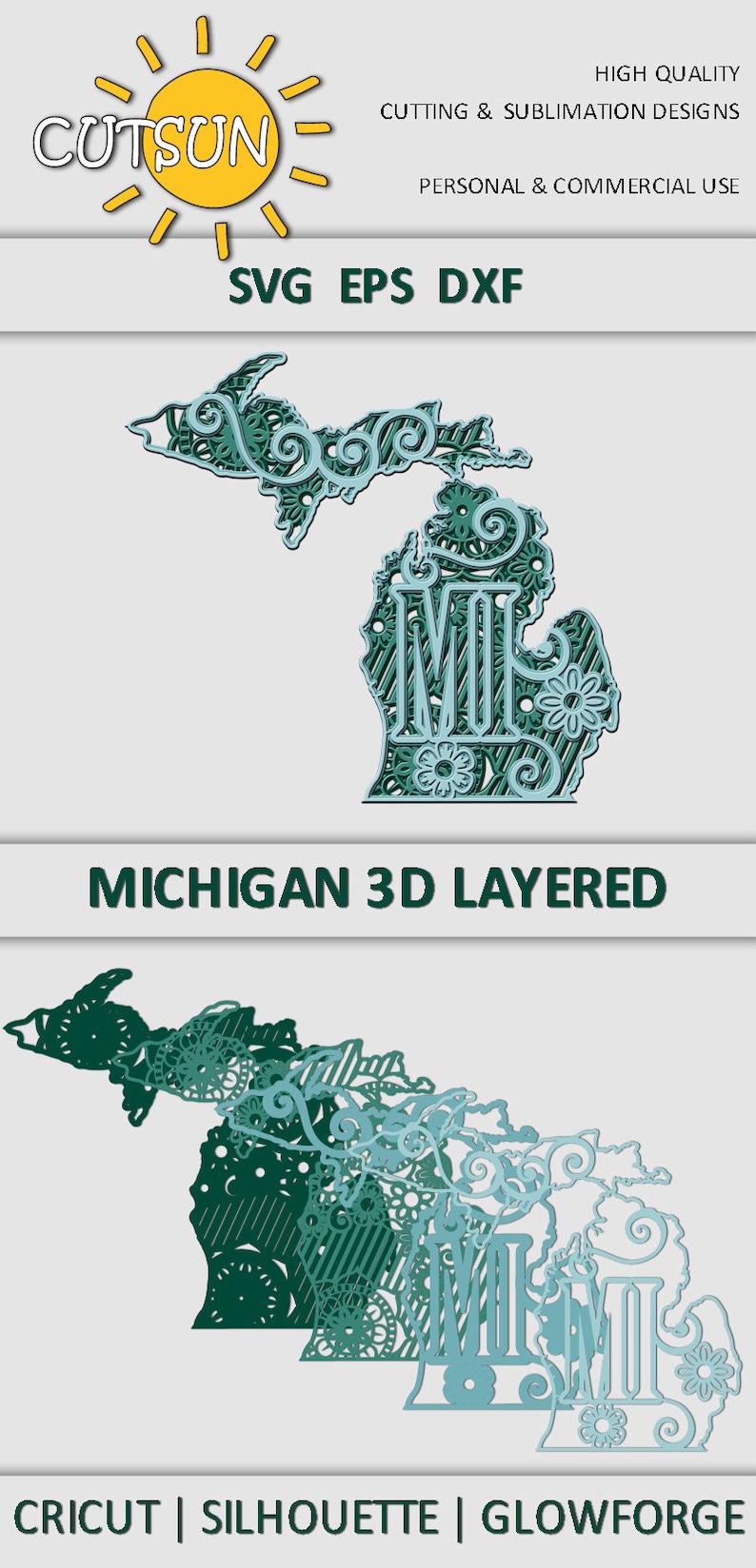 Download Cricut Silhouette Commercial Use Glowforge 3d Layered Dxf Laser Cut Glowforge Svg Layered 3d Mandala Michigan State Svg 4 Layers Scrapbooking Craft Supplies Tools Pmgroup Pwr Edu Pl