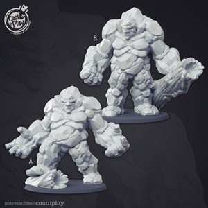 Stone Giant miniatures - CastnPlay - DnD miniatures - Role Playing Game - Tabletop Miniature - dungeons and dragons - D&D