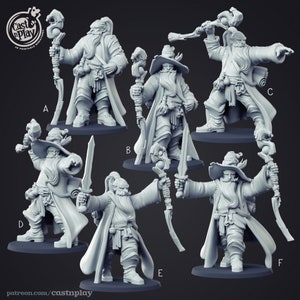 wizard miniatures - CastnPlay - DnD miniatures - Role Playing Game - Tabletop Miniature - dungeons and dragons - D&D