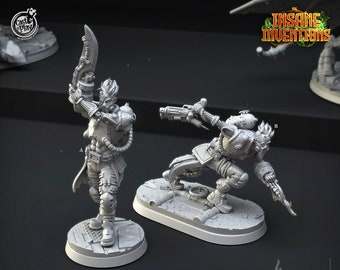 menselijke cyborgs - CastnPlay - DnD-miniaturen - Rollenspel - scifi-miniatuur - kerkers en draken - starfinder