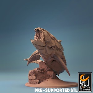 Dunkleosaurus prehistoric miniature - rescale miniatures - D&D miniatures - Role Playing Game - Tabletop Miniature - dungeons and dragons