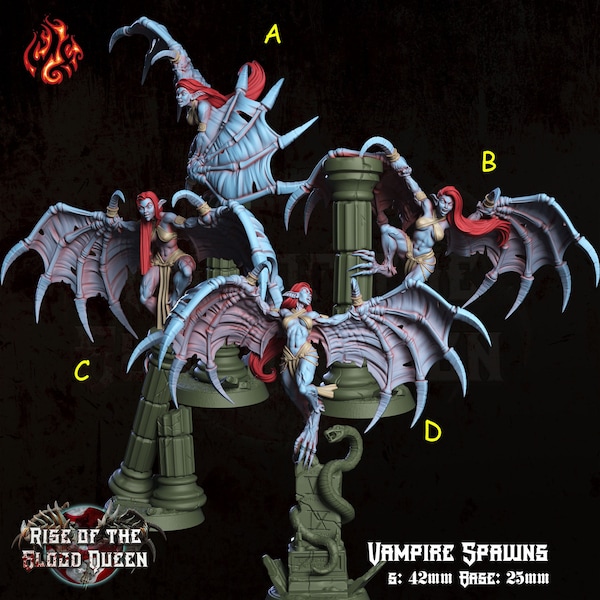 Vampire spawn miniature - Crippled God Foundry - DnD miniatures - Role Playing Game - Tabletop Miniature - dungeons and dragons - D&D