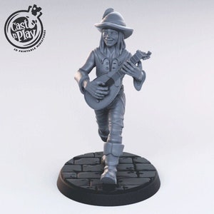 Bard miniature - CastnPlay  - DnD miniatures - Role Playing Game - Tabletop Miniature - dungeons and dragons - D&D