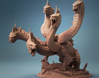 Hydra miniature - Lord of the Print - DnD miniatures - Role Playing Game - Tabletop Miniature - dungeons and dragons - D&D