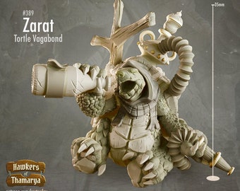 Miniatura włóczęgi Tortle'a - Figurki DnD - fantasy gra fabularna - Pathfinder - Figurka stołowa - lochy i smoki - D&D