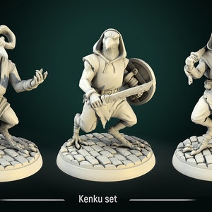 Kenku warrior miniatures | Fantasy Miniature | DnD miniatures | DND | Tabletop Game | RPG | Pathfinder | white werewolf tavern | D&D